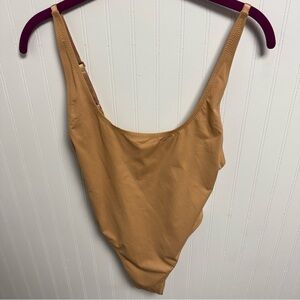 Skims Recycled Swim Scoop Neck Onepiece Ochre Medium